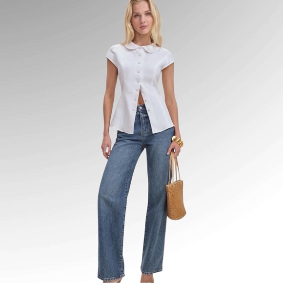 Reformation Molly Linen Shirt - Picture 2 of 8